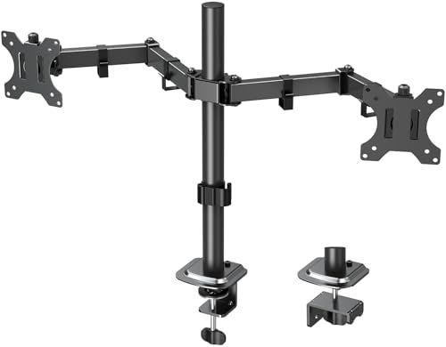 Soporte de Monitor ELIVED para 2 Monitores de 13-32 Pulgadas LED/LCD, Brazo Ajustable.