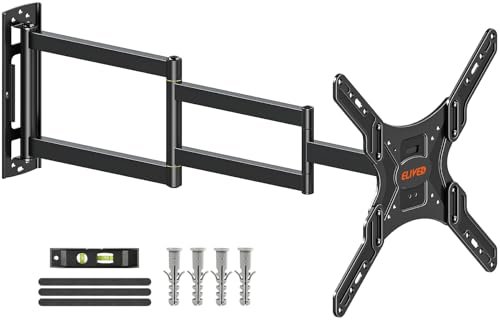 Soporte de pared para TV ELIVED Lang, compatible con la mayoría de los televisores de 26-65 pulgadas, extensión de 950 mm.