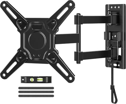 Soporte de TV para autocaravanas ELIVED, soporte de pared de TV para autocaravanas con cierre para televisores de 33-109 cm (13-43 pulgadas), totalmente móvil.