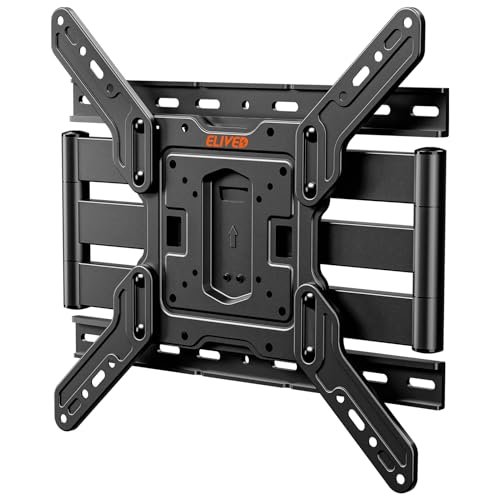 Soporte de pared ultra delgado ELIVED para TV de 26-60 pulgadas, permite inclinación y giro, VESA máxima 400x400mm, soporta hasta 40kg. Soporte universal para televisores LCD/LED/OLED de hasta 40 kg y VESA de 75x75mm a 400x400mm.