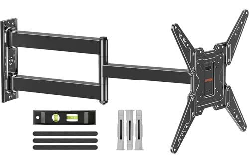 Soporte de pared para TV ELIVED con brazo largo de 796 mm para TVs de 26-65 pulgadas, soporte de pared de movimiento completo ajustable EV1035