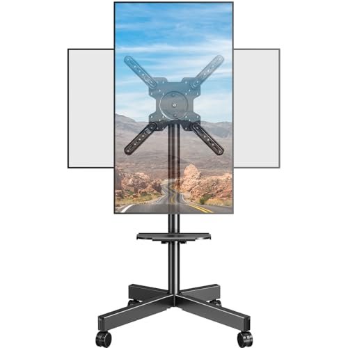 Soporte de TV ELIVED Rollbar para televisores de 23-60 pulgadas hasta 35 kg, VESA max 400x400mm, soporte móvil con ruedas y ajuste de altura EV2114B