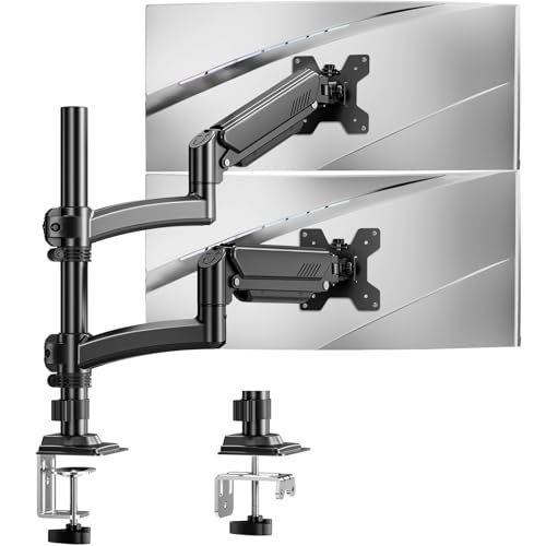 Soporte para Monitores ELIVED 2 Monitores para Pantallas de 13-32", Brazo Monitor Ajustable EV6034B
